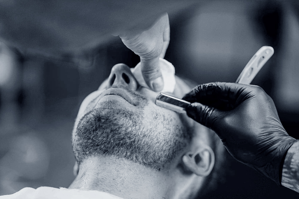Taille de barbe sculptée